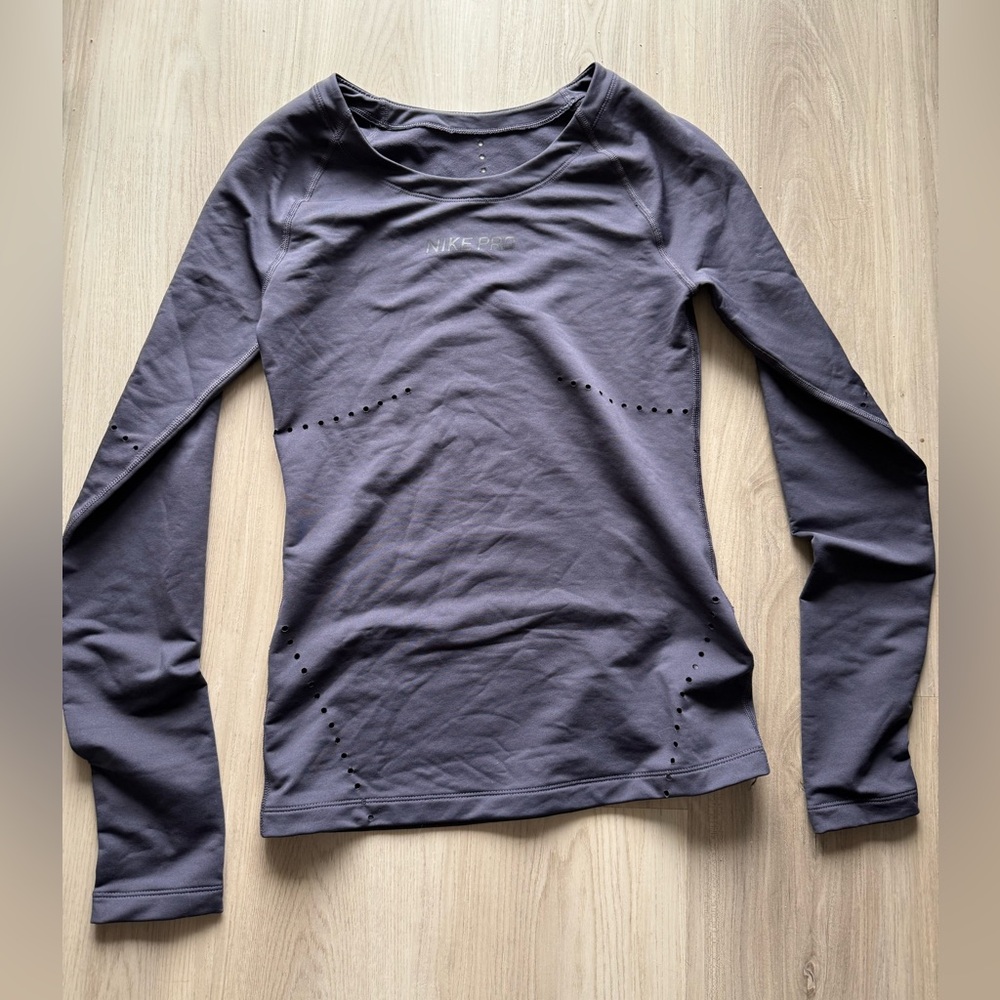 Nike Pro Hyperwarm Long Sleeve Running Top size Small